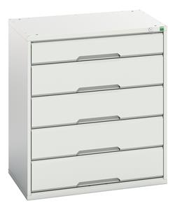 Bott Verso Drawer Cabinets 800 x 550  Tool Storage for garages and workshops Verso 800Wx550Dx900H 5 Drawer Cabinet